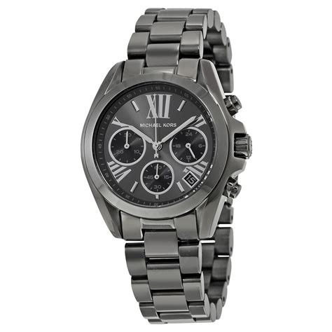 michael kors gunmetal chronograph watch|michael kors chronograph watch women.